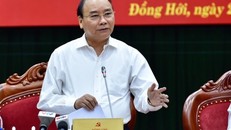 Thủ tướng làm việc với lãnh đạo tỉnh Quảng Bình. Ảnh: VGP/ Nhật Bắc 