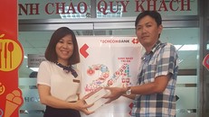 Khách hàng trúng thưởng tại Chi nhánh Nha Trang