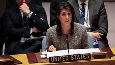 Đại sứ Mỹ tại Liên Hợp QuốcNikki Haley. Ảnh: AFP