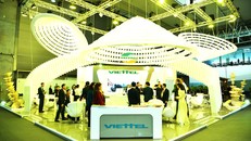 Gian hàng Viettel lấy ý tưởng từ chiếc Nón nổi bật tại MWC 2018