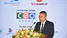 Ông Lê Nhỏ, đại diện Tập đoàn Sunshine Group phát biểu tại Hội nghị Bất động sản Quốc tế 2018 