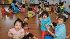 Trẻ mầm non tại TP HCM. Ảnh:Mạnh Tùng.