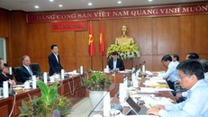 Ông Đỗ Quang Hiển, Chủ tịch HĐQT kiêm Tổng Giám đốc Tập đoàn T&T Group phát biểu tại buổi làm việc