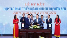 Sáng 04/4/2019“Lễ ký kết hợp tác phát triển dự án khu đô thị Vườn Sen giữa CenLand và DabacoGroup” chính thức diễn ra tại trụ sở DabacoGroup, số 35 đường Lý Thái Tổ, TP.Bắc Ninh.