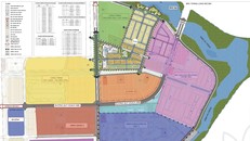 Mặt bằng quay hoạch cơ cấu sử dụng đất các dự án xã Tiền Phong, huyện Mê Linh, TP.Hà Nội