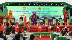 Hải Dương: Khởi công KCN Phúc Điền mở rộng và khánh thành cầu Phúc Điền