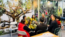 Gian hàng của nhà trà Shanam tại Triển lãm chè toàn cầu 2023.