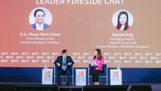 Thủ tướng Phạm Minh Chính chia sẻ tại ABIS 2025. Ảnh: VGP/Nhật Bắc.