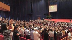 Một buổi hội thảo của Bitkingdom. Ảnh: Nguyễn Nam.