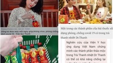 Những hình ảnh quảng cáo trà thảo mộc Dr Thanh có tác dụng trong việc phòng ngừa Covid-19