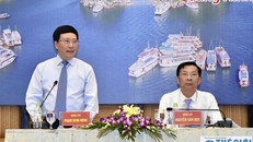 Phó Thủ tướng, Bộ trưởng Ngoại giao Phạm Bình Minh phát biểu kết luận Hội nghị. baoquocte