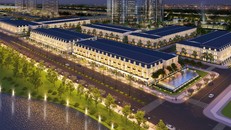 Phối cảnh dự án Shophouse Homeland Central Park thuộc tổ hợp dự án siêu cao cấp khu đô thị Homeland Central Park.