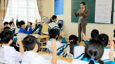 Một buổi thi giáo viên dạy giỏi.