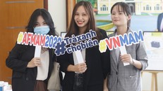 Các bạn trẻ tham dự vòng chung kết cuộc thi "Trả xanh cho biển" 2020. Ảnh: VNE.
