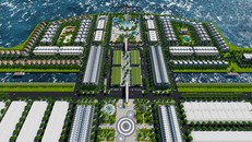 Mô hình đảo nhân tạo Phú Gia. Ảnh: Nhật Tân