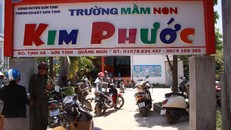 Trường mầm non Kim Phước- nơi xảy ra vụ việc đau lòng. Ảnh: C.H