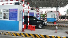 Trạm thu phí sáng ngày 16/8 rất thông thoáng