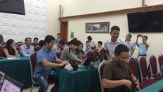 Buổi họp báo chiều ngày 17/8 đang diễn ra