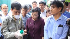 Bộ trưởng Bộ Y tế Nguyễn Thị Kim Tiến kiểm tra công tác phòng chống dịch sốt xuất huyết tại Hà Nội hôm nay 20/8