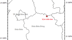 Tâm trận động đất nằm tại vị trí có tọa độ 21.404 vĩ độ Bắc; 103.289 độ kinh Đông, độ sâu chấn tiêu khoảng 12 km