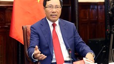 Phó Thủ tướng Phạm Bình Minh khẳng định chính cuộc đấu tranh của nhân dân ta đã đóng góp vào việc LHQ thông qua Nghị quyết về việc trao trả độc lập cho các nước thuộc địa, dân tộc thuộc địa. Ảnh: Hải Minh