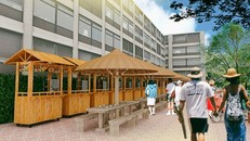 Phố hàng rong trước ngày mở cửa chính thức