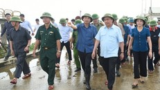 Hủy mọi cuộc họp, Thủ tướng đi thị sát, chỉ đạo hộ đê tại Ninh Bình