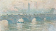 Bức họa "Cầu Waterloo" (1903) của danh họa Claude Monet nằm trong bộ sưu tập. (Nguồn: CNN)