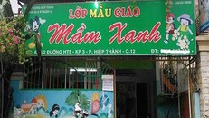 Lớp mẫu giáo Mầm Xanh - nơi diễn ra vụ việc bạo hành trẻ (ảnh cắt từ clip)