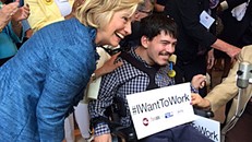 Mark và bà Hillary Clinton