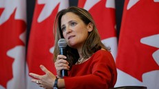 Bộ trưởng Ngoại giao Canada Chrystia Freeland (Ảnh: REUTERS)