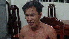 Nghi phạm khai nhận do tức giận nạn nhân đi vào đất vườn nhà mà không xin phép nên đã giết nạn nhân (Ảnh: Thanh Dũng)