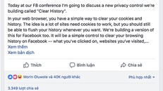 Bài đăng của CEO Facebook nhận được nhiều lượt quan tâm, chia sẻ