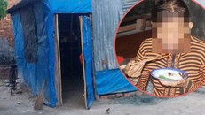 Ngôi nhà xập xệ nơi chị Trần Thị Á Khương sinh sống