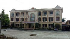 Trụ sở Đảng ủy, HĐND, UBND xã Huyền Sơn - nơi ông Vinh công tác. Ảnh: Tài nguyên và Môi trường.