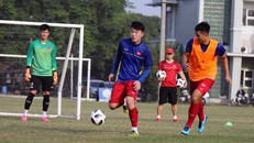 Buổi tập luyện chiều 15/8, các cầu thủ đều tỏ ra sung sức và không có bất kỳ trường hợp chấn thương nào