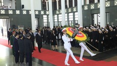 Thủ tướng Campuchia Hun Sen viếng Chủ tịch nước Trần Đại Quang