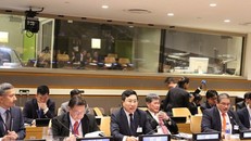 Phó Thủ tướng - Bộ trưởng Ngoại giao Phạm Bình Minh trong Hội nghị các Bộ trưởng ASEAN tại Liên Hợp Quốc (ảnh: VOV)