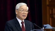 Tổng Bí thư Nguyễn Phú Trọng phát biểu tại Hội nghị. Ảnh: VGP/Nhật Bắc