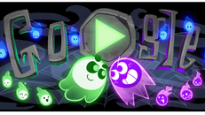 Google lần đầu tiên ra mắt game Doodle Halloween tương tác nhiều người chơi