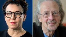 Nhà văn Olga Tokarczuk (trái) và nhà văn Peter Handke đã trở thành chủ nhân Nobel Văn học 2019. (Nguồn: theguardian.com)