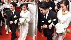 Ông Cao Thắng đến rước cô dâu Đông Nhi bằng xe sang