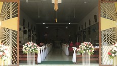 Bảo Thy làm lễ cưới ở nhà thờ