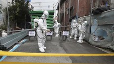 Số ca COVID-19 tại Hàn Quốc tăng cao nhất trong 5 tháng. (Ảnh: AP)