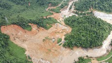 Hiện trường thủy điện Rào Trăng 3. Ảnh: Phú Mậu