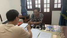 Đối tượng Phúc tại cơ quan công an