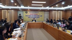 Quang cảnh họp báo về tình hình lao động, việc làm năm 2020.