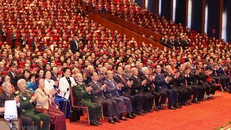 Các đại biểu dự phiên khai mạc Đại hội, sáng 26/1. (Ảnh: TTXVN)