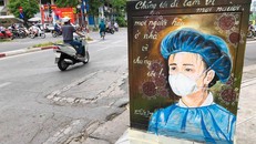 Bức tường, bốt điện... cũng tham gia chống dịch COVID-19 