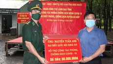 Đại biểu Quốc hội Nguyễn Tuấn Anh thăm hỏi và tặng quà cho các chốt, tổ công tác của đồn biên phòng làm nhiệm vụ chống dịch COVID19 tỉnh Bình Phước.